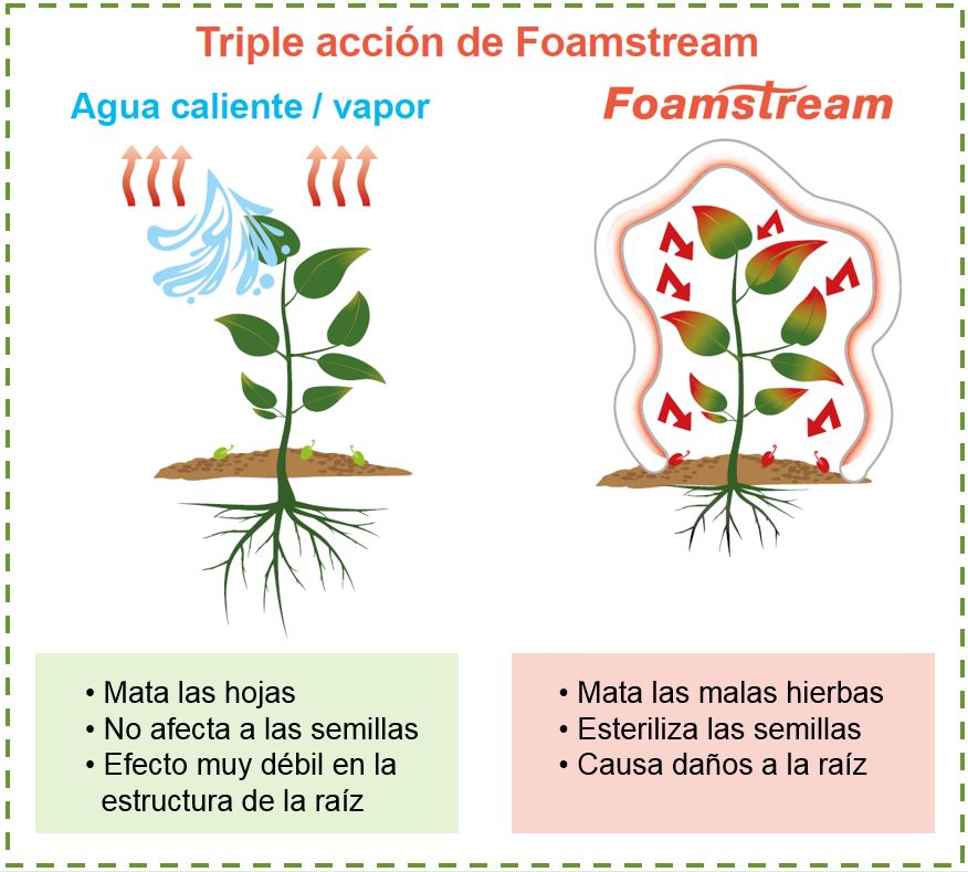 Triple acción de Foamstream